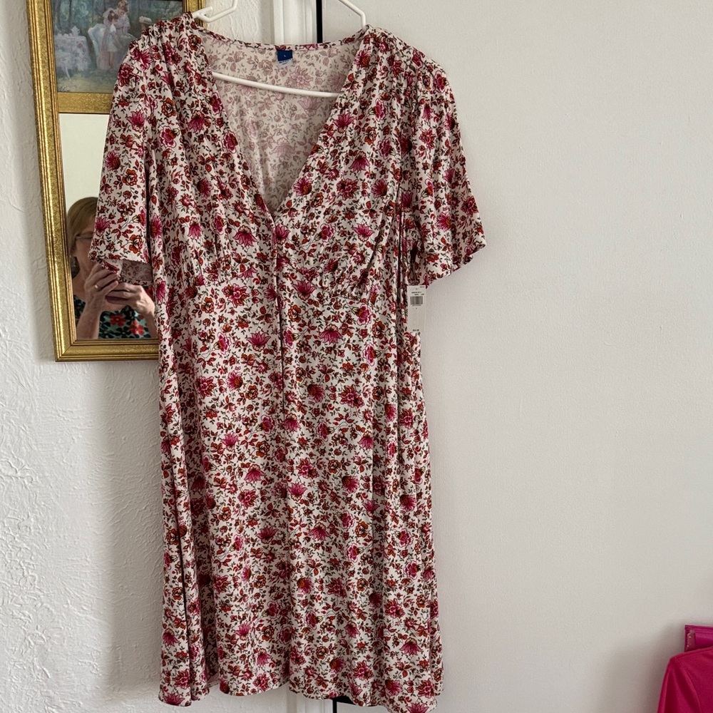 Boho style floral dress